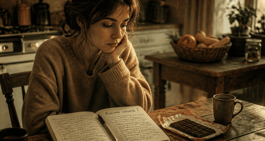je veux maigrir mais je n ai aucune volonte femme chocolat
