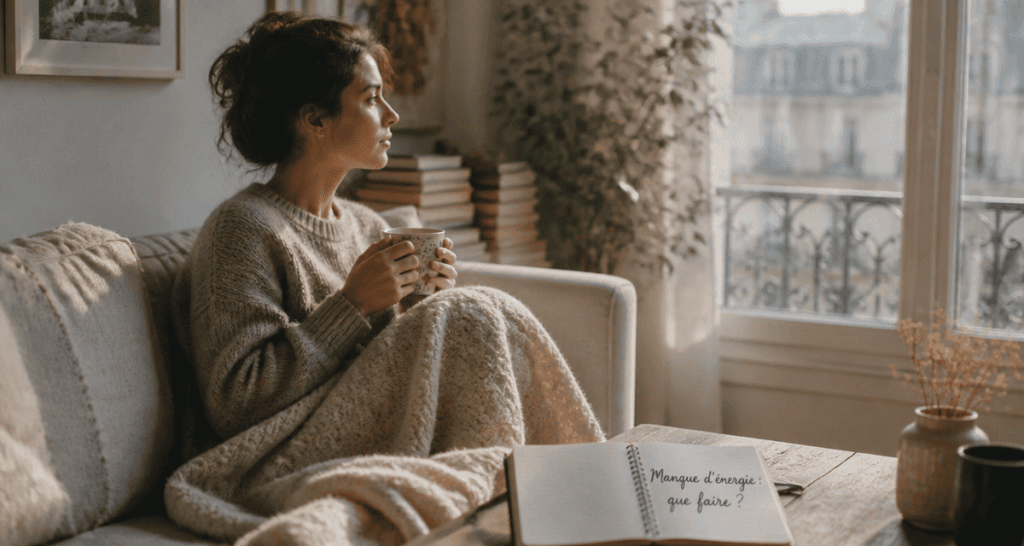 manque d energie que faire femme canapé