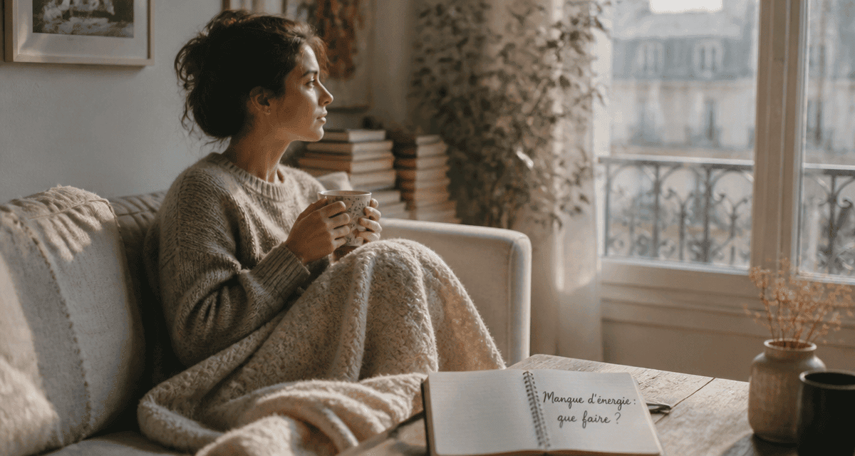 manque d energie que faire femme canapé