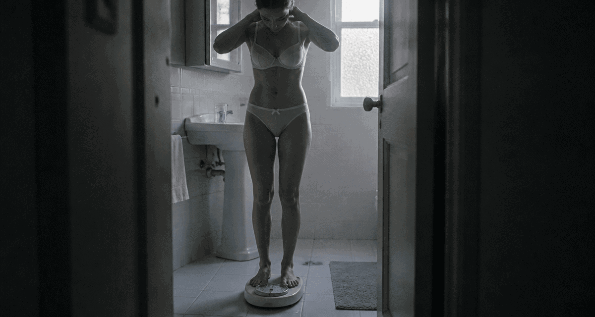si on se peser le soir combien enlever femme sur balance