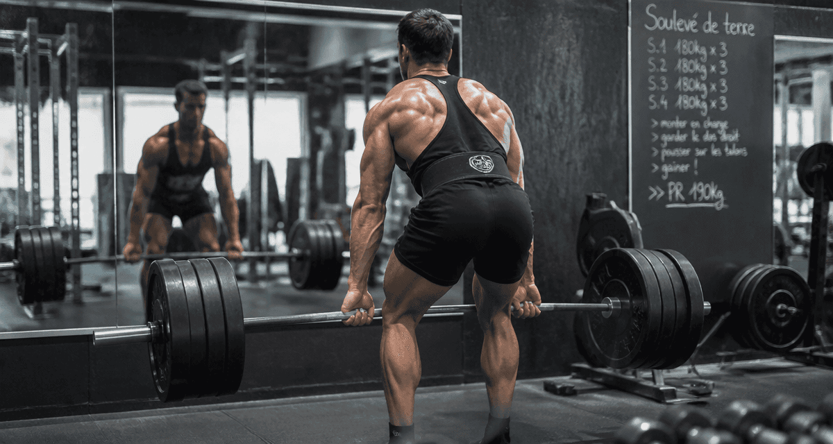 souleve de terre muscle dos jambes bras