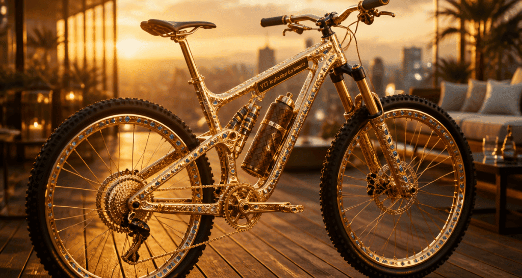 vtt le plus cher du monde cadre or et saphirs