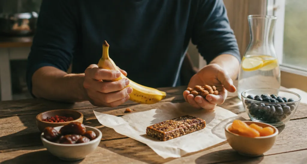 aliment qui donne de l energie rapidement banane amandes et fruits