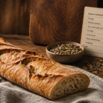 Baguette bread nutrition : 274 kcal pour 100 g