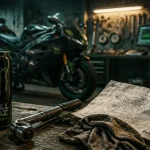Full gaz en garage moto : clé dynamométrique, énergie drink et performance énergétique