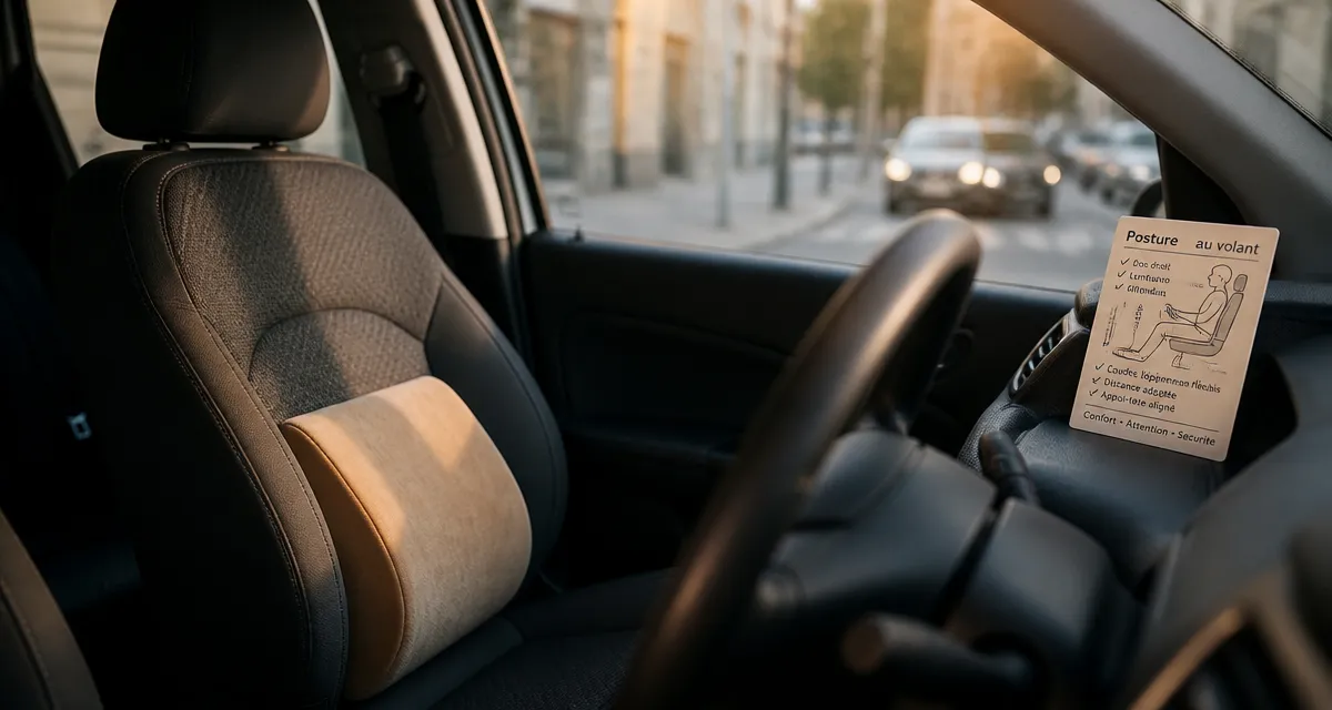 Mal de dos et voiture : réglage dossier pour conduire sans douleur