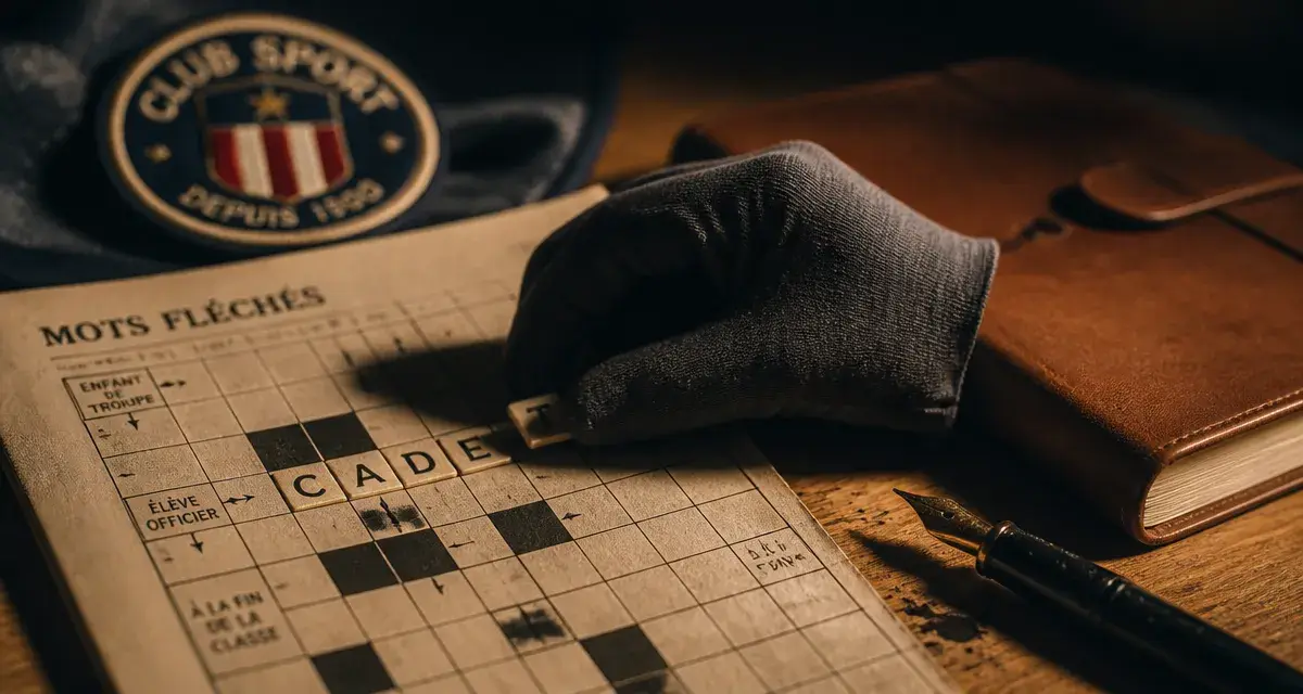 Sportif en herbe en 5 lettres : CADET ou TABAC, grille de mots fléchés