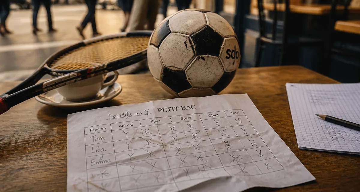 Sportif en y pour Petit Bac : 34 noms et quiz