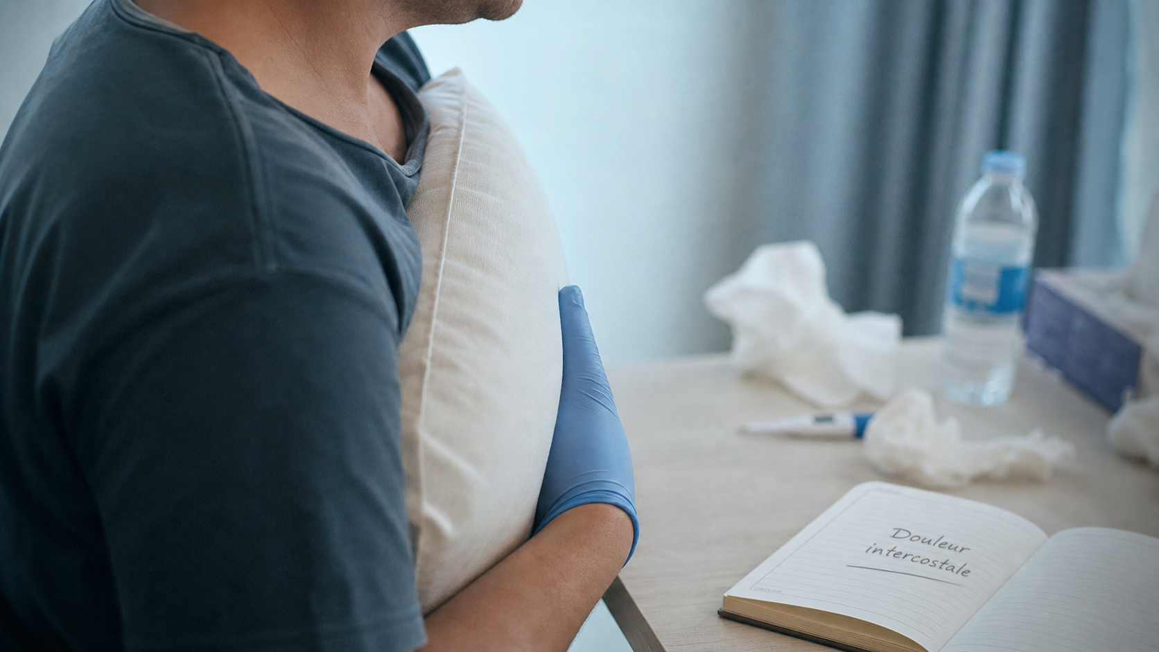 Toux mal aux cotes : coussin contre douleur intercostale