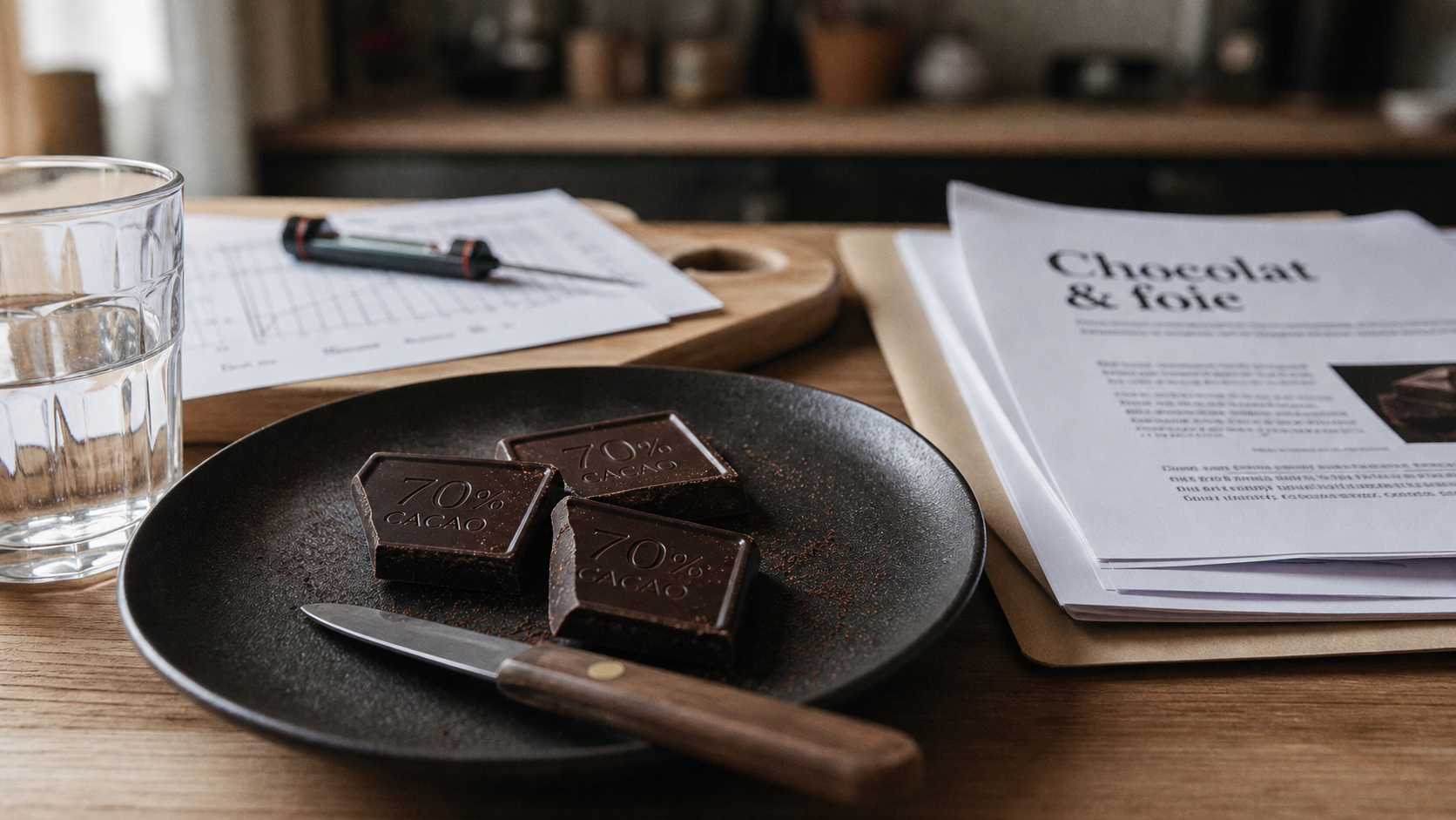 Bienfaits du chocolat noir sur le foie : carrés 70% cacao