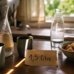 Combien d'eau boire par jour : 30 ml/kg, carafe et repères 1,5 litre