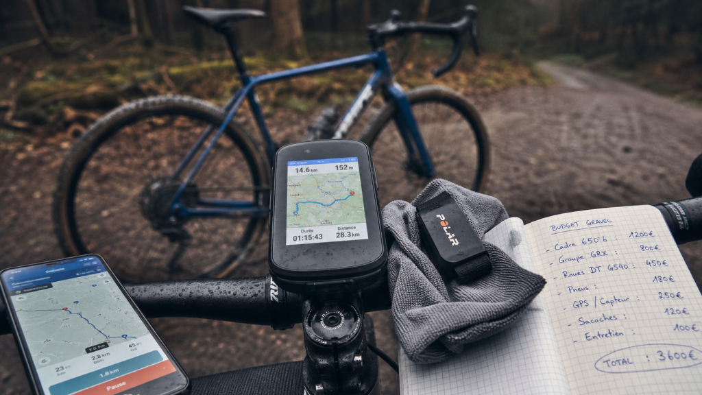 GPS vélo meilleur, compteur GPS sur vélo et carte