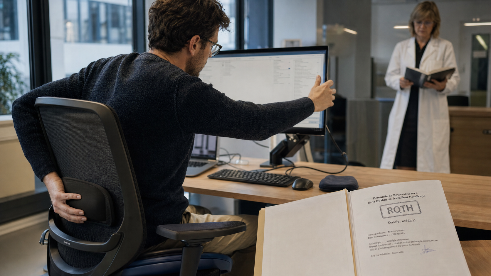 Peut-on travailler avec une discopathie dégénérative : aménagement poste et RQTH au travail