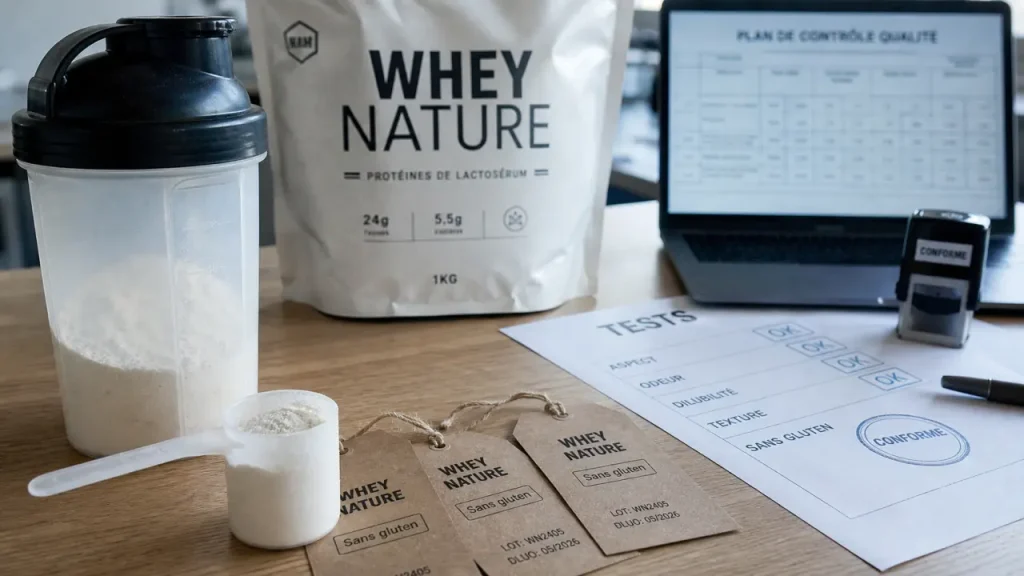 Whey sans gluten : étiquette claire et risque de contamination croisée