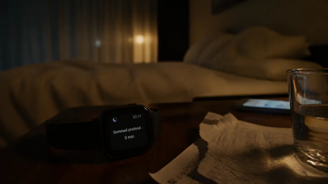 Absence de sommeil profond traitement : montre “0 min” et signaux nocturnes