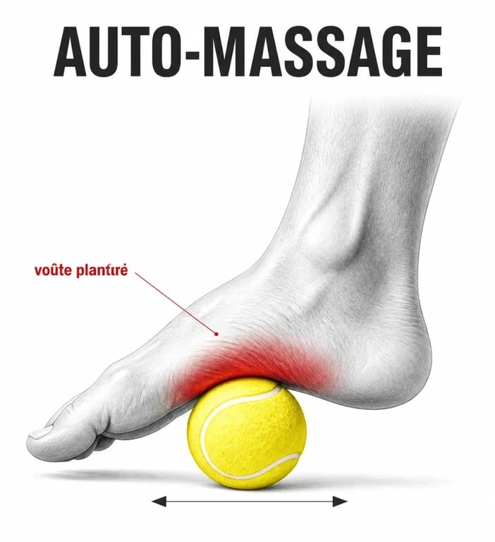 Comment soulager les pieds après une journée debout grâce à l’auto-massage plantaire avec une balle