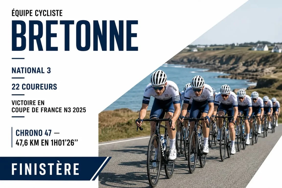 Morlaix cyclisme performance : équipe cycliste bretonne en course avec repères de saison et résultats clés