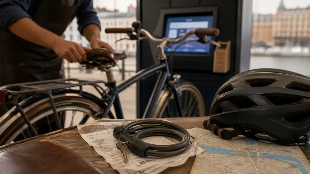 Location bicyclette : clé antivol et réservation vélo électrique en agence