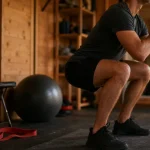 Se muscler les cuisses : squat contrôlé en home gym