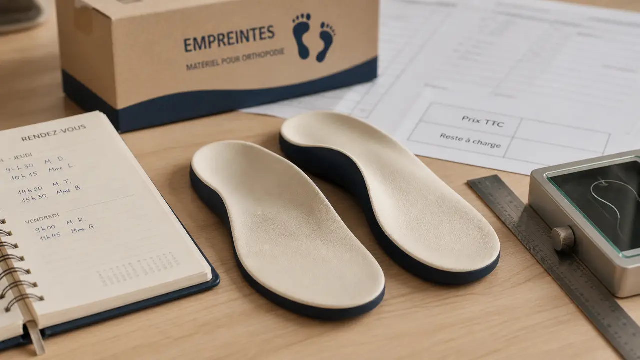 Semelles orthopédiques sur mesure tarif : prix et reste à charge