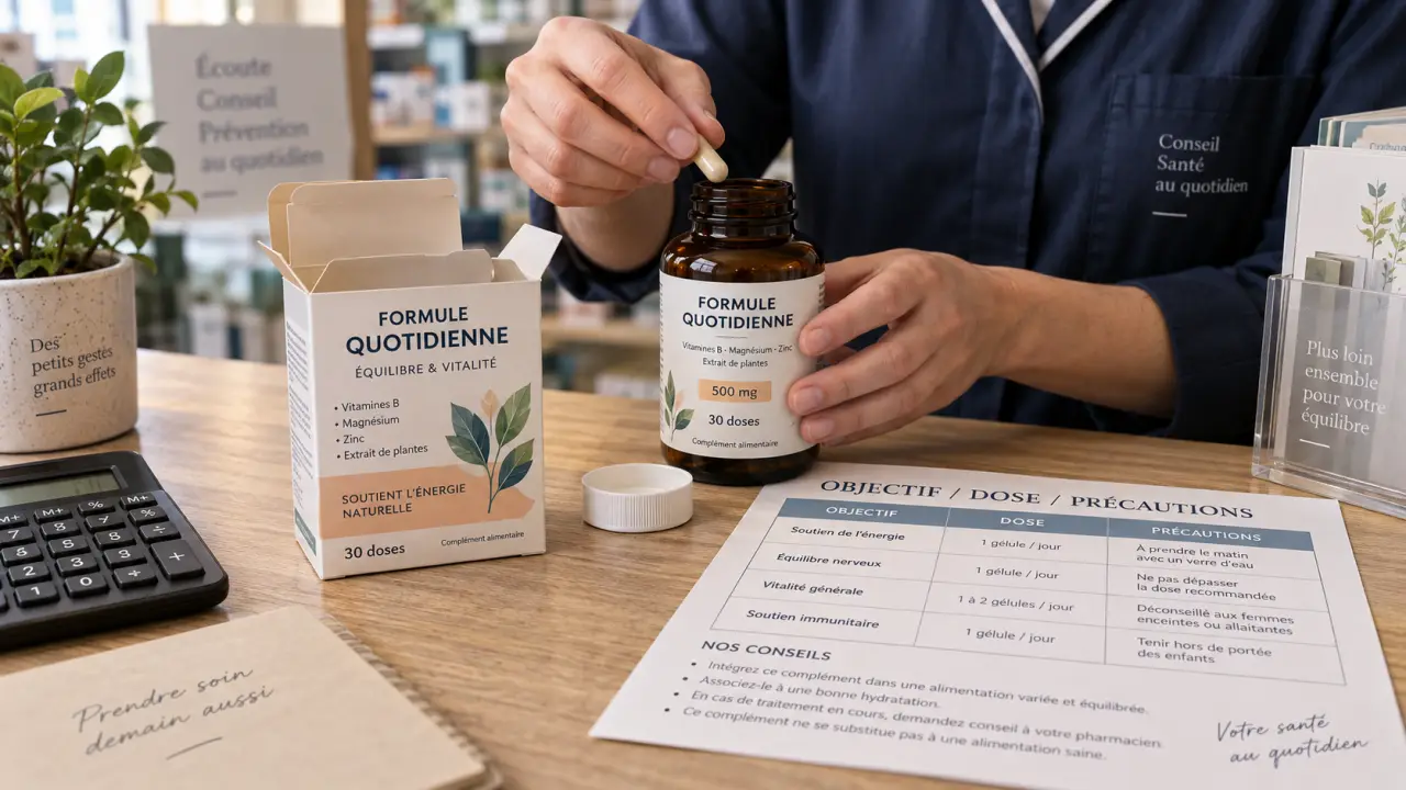 Complément alimentaire pharmacie : éviter les doublons avant cure