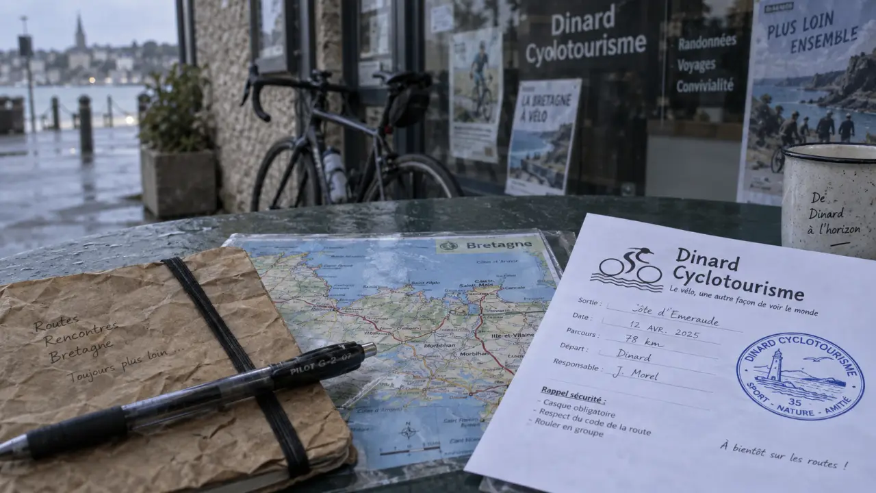 Dinard cyclotourisme : carnet, carte et contact du club local