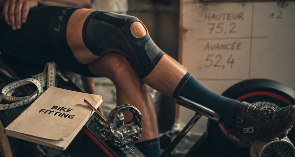 Douleurs genoux vélo : genouillère et réglages bike fitting