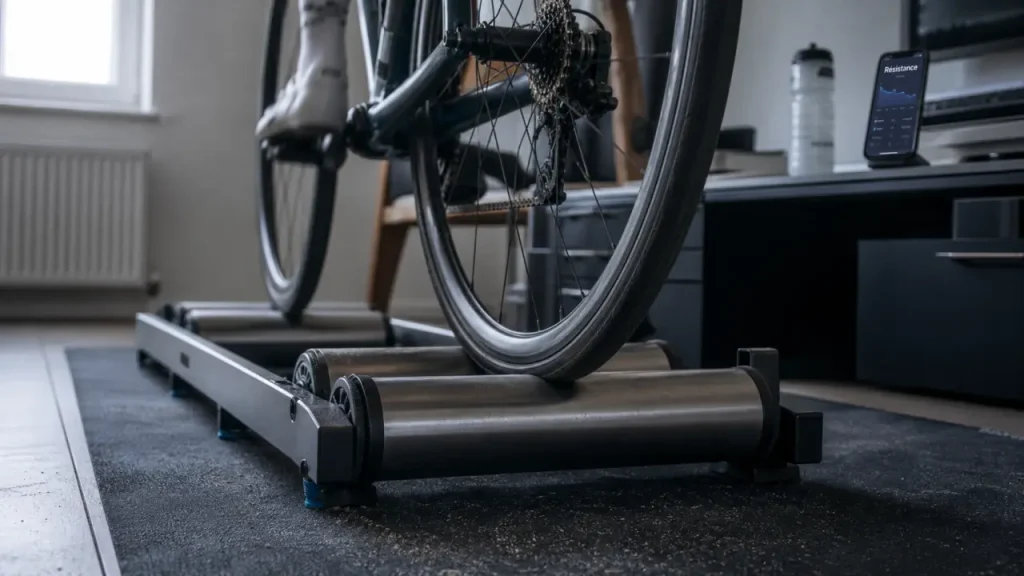 Home trainer rouleaux : vélo sur rouleaux, puissance 600 W parfois insuffisante