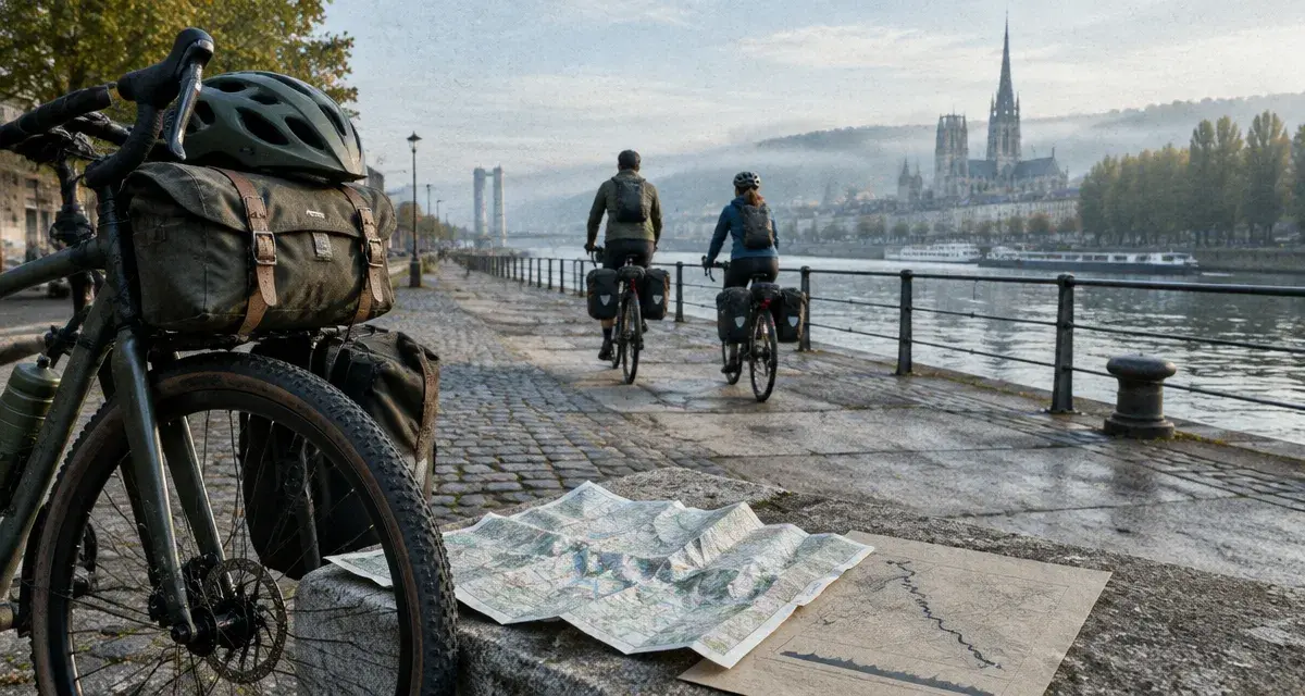 Cyclotourisme Rouen, vélos sur les quais de Seine vers les forêts