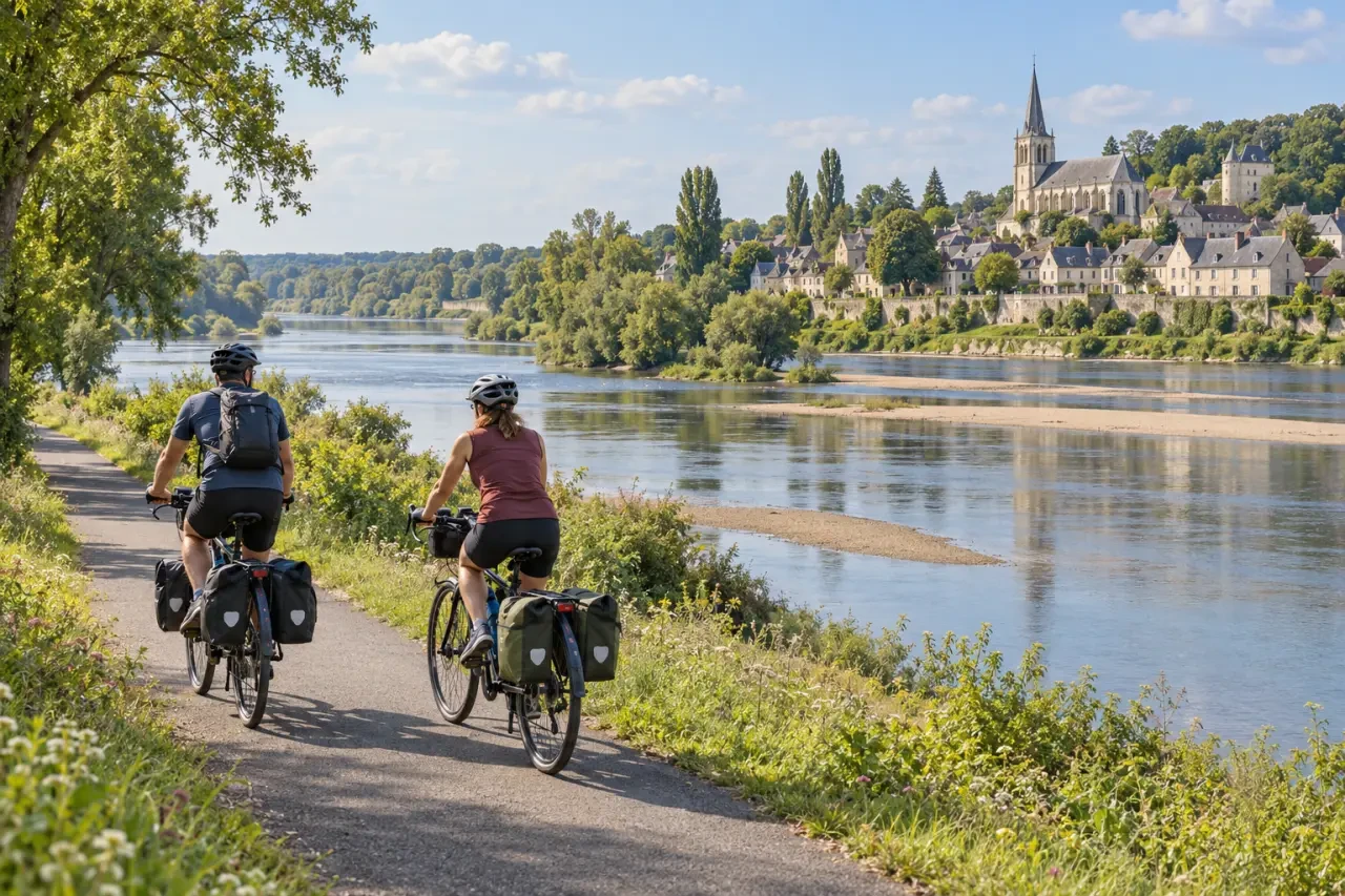 Cyclotourisme Pays de la Loire à vélo le long de la Loire entre patrimoine et paysages
