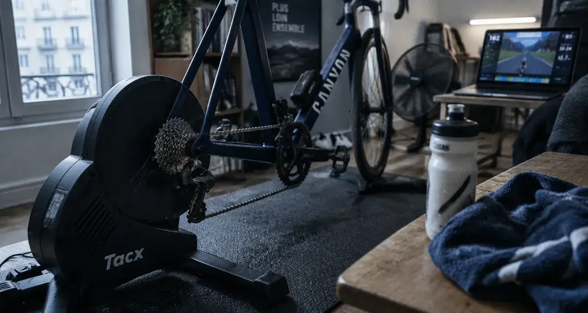 Home trainer velo bruyant en appartement, vélo sur home trainer